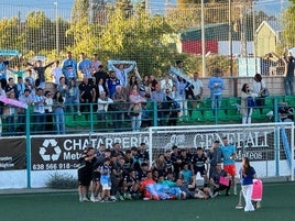 CD Coria con su afición en Navalmoral.