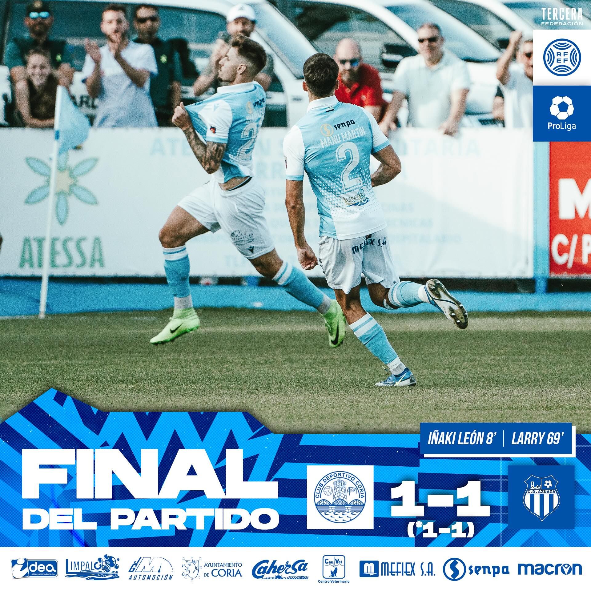 Euforia en Coria por el pase a la final nacional para el ascenso a 2ª RFEF
