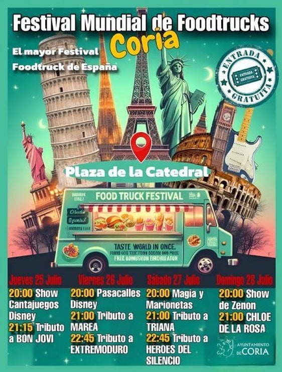 Arranca el Festival Mundial de FoodTrucks 2024 en Coria