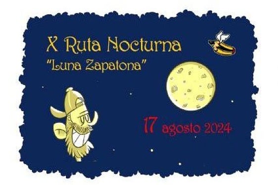 La ruta nocturna «Luna Zapatona» recorrerá el día 17 más de diez kilómetros con fines solidarios