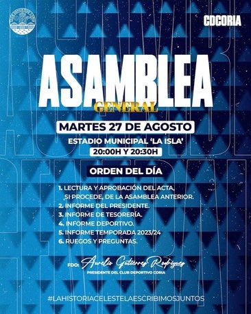 Cartel anunciador.
