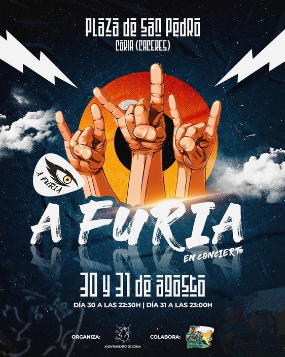 La Plaza de San Pedro vibrará con «A Furia» en concierto