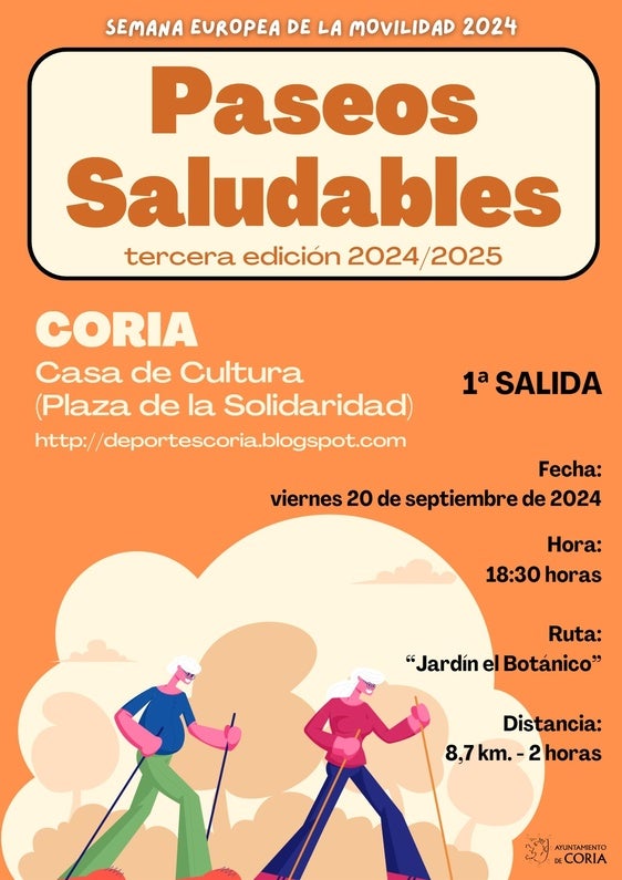 Comienza la Tercera Edición de los Paseos Saludables en Coria