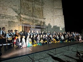 Momento del homenaje.