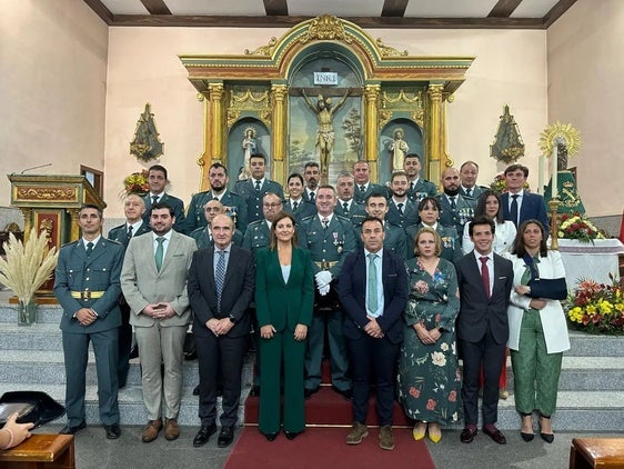 La alcaldesa de Coria felicita a la Guardia Civil y a la comunidad hispana en el Día del Pilar