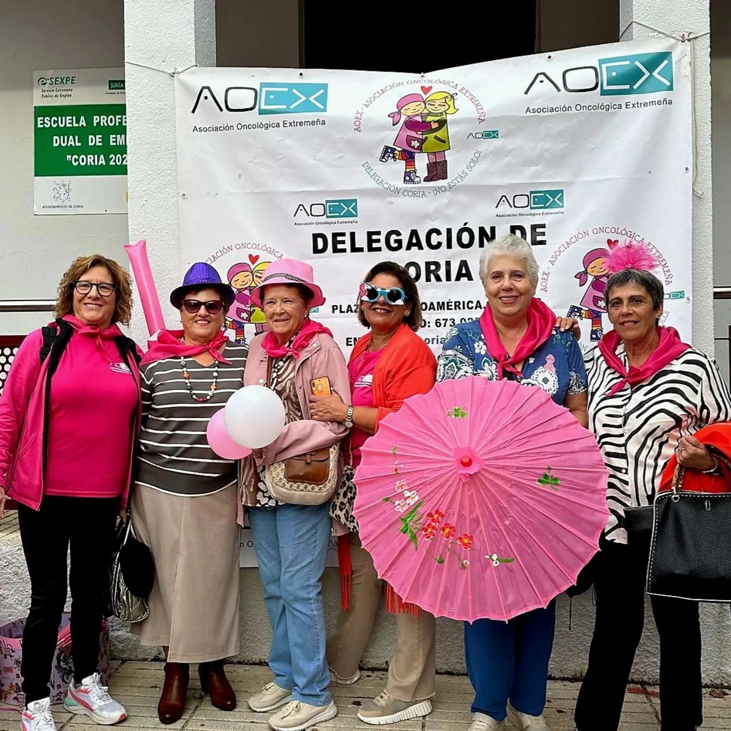 Coria vive la IX Marcha Rosa de AOEX en el Día Mundial contra el Cáncer de Mama