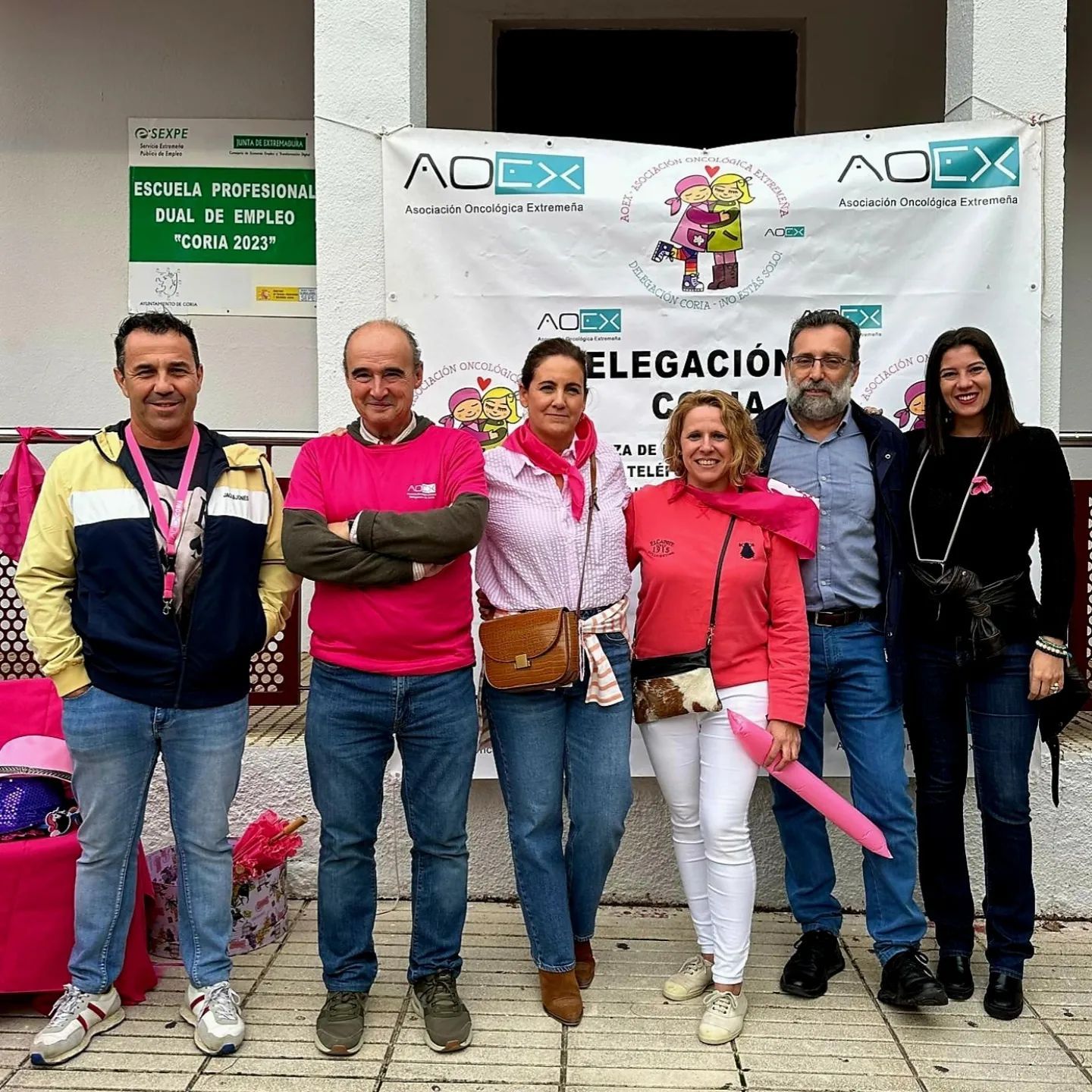 Coria vive la IX Marcha Rosa de AOEX en el Día Mundial contra el Cáncer de Mama