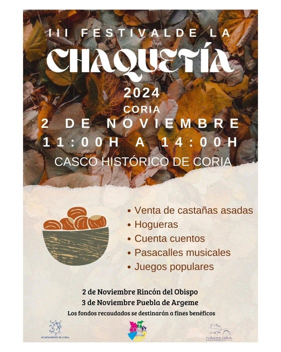El Festival de la Chaquetía de Coria celebra su tercera edición el próximo 2 de noviembre en el Casco Histórico