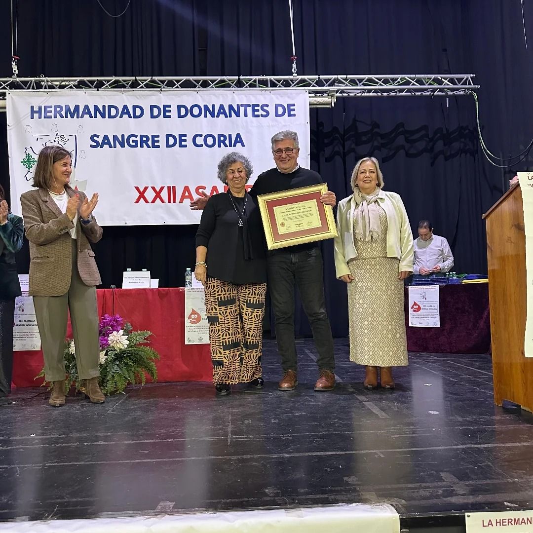 Coria celebra la XXII Asamblea General de la Hermandad de Donantes de Sangre