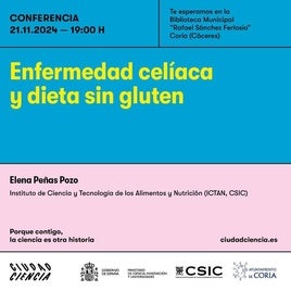 Cartel de la charla.