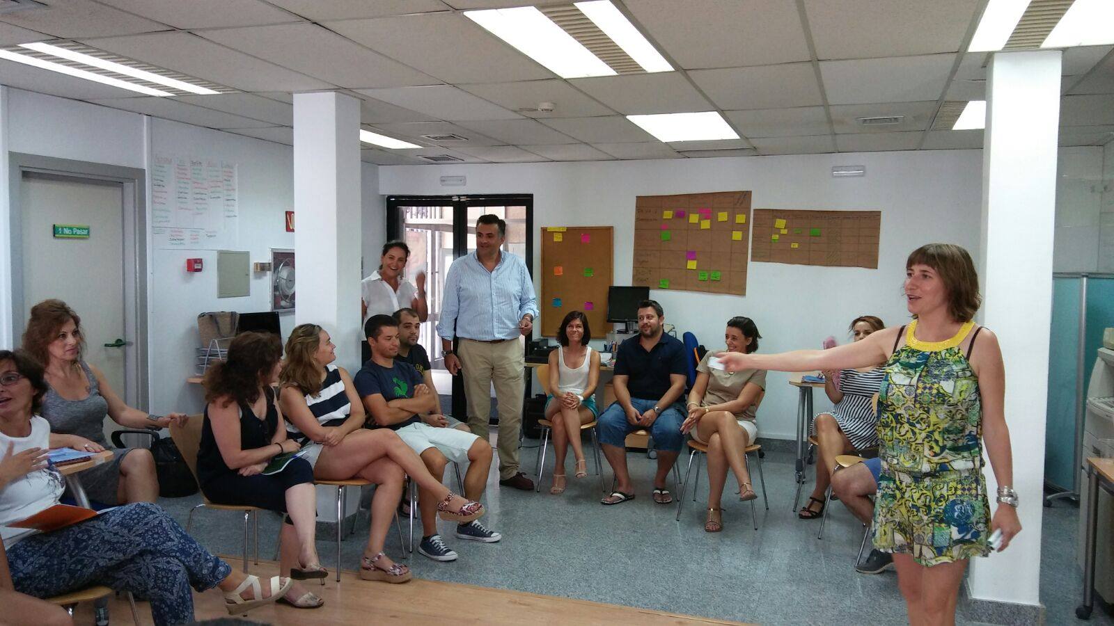 Los alumnos en una de sus clases