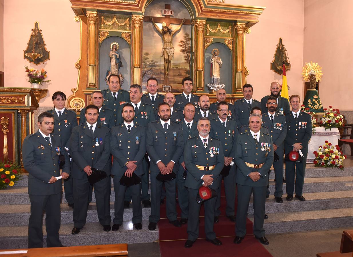 Grupo de guardias civiles que han participado en los actos