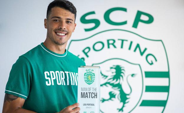 Pedro Porro, elegido Mejor jugador del partido contra el Marítimo. 