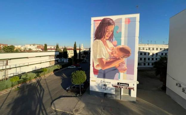 Imagen principal - Los tres murales de Sojo en Don Benito. 