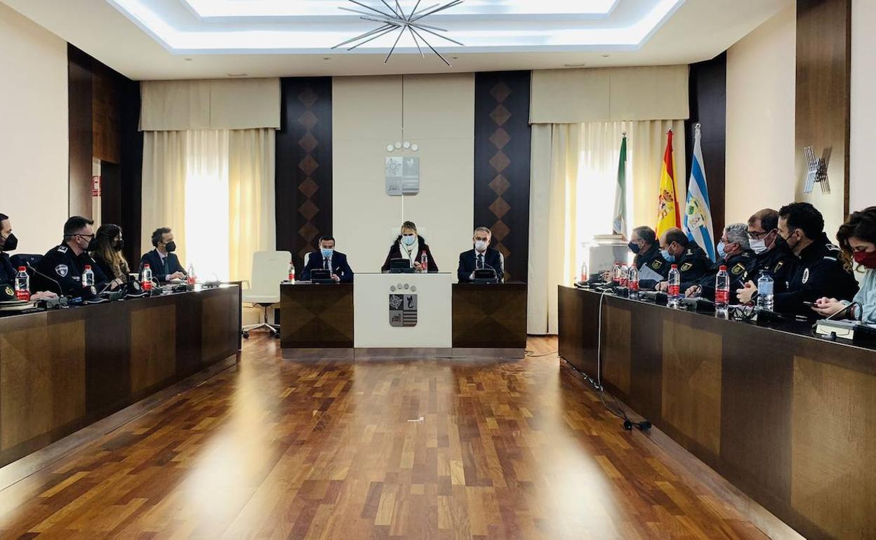 Junta de Seguridad celebrada esta mañana. 
