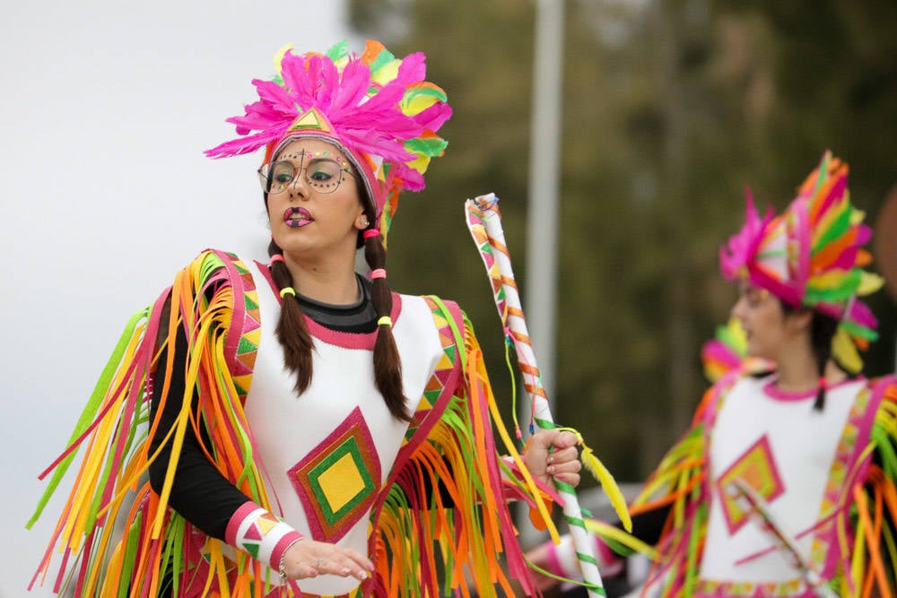 El mensaje de 'No a la guerra' estuvo presente en muchas de las comparsas. 