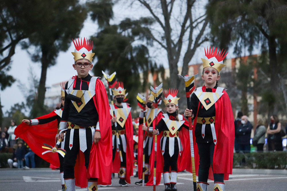 El mensaje de 'No a la guerra' estuvo presente en muchas de las comparsas. 