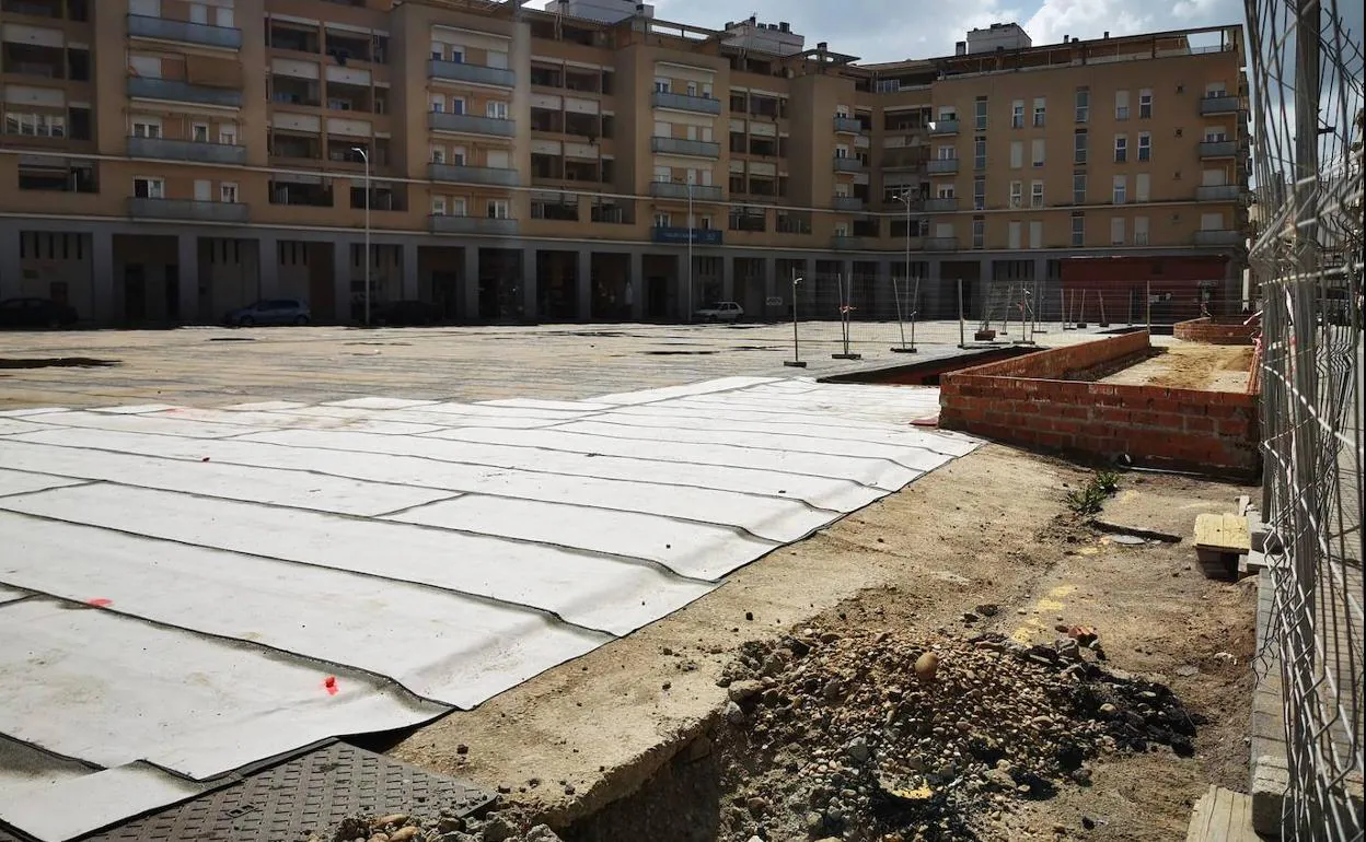 Las obras en la plaza de Guadalupe se pararán y volverán a licitarse. 