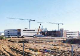 Estado actual de las obras del primer módulo del nuevo hospital Don Benito-Villanueva.