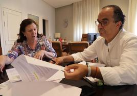La alcaldesa María Fernanda Sánchez y el vicealcalde Pedro Noblejas.