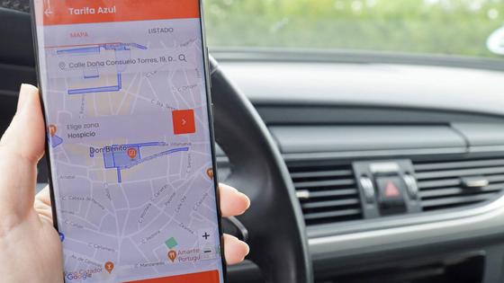 La zona azul ya es más cara en las aplicaciones móviles