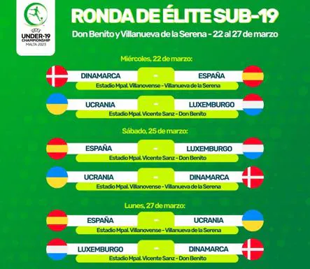 Vicente Sanz will host the duel between Spain and Luxembourg in the U-19 Elite round