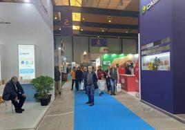 Visitantes recorren el pabellón 3 de las instalaciones de FEVAL.