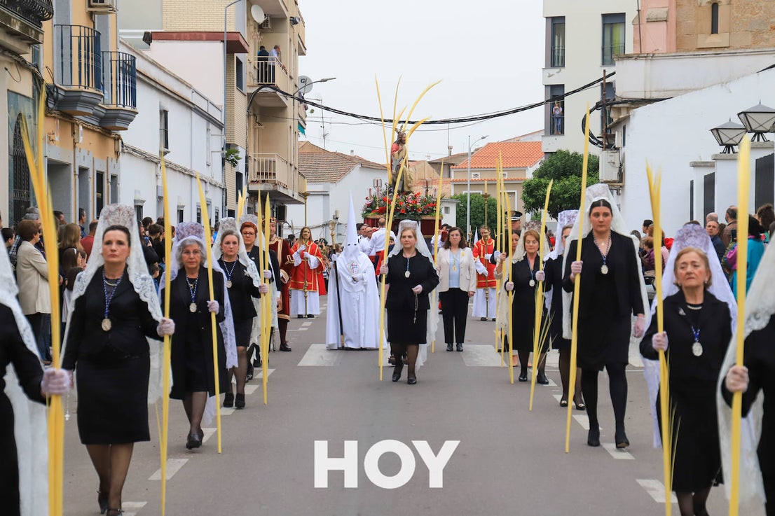 La Borriquita recorrió las calles de Don Benito en el Domingo de Ramos