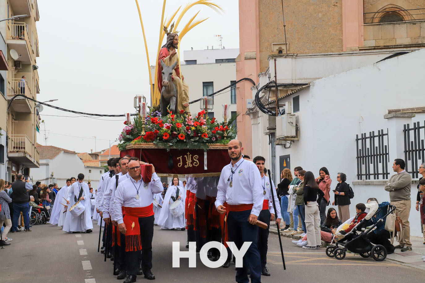 La Borriquita recorrió las calles de Don Benito en el Domingo de Ramos