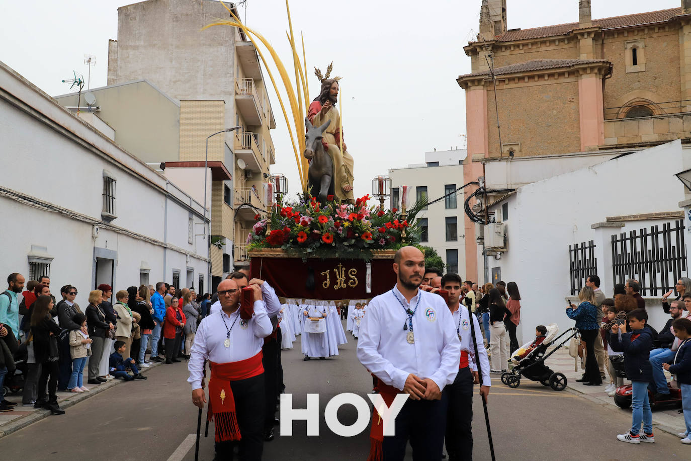 La Borriquita recorrió las calles de Don Benito en el Domingo de Ramos