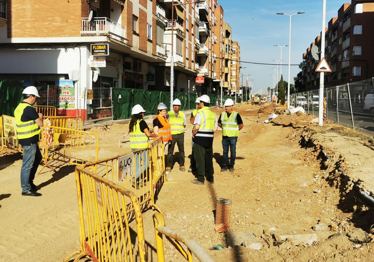 Obras de la calle Ayala.