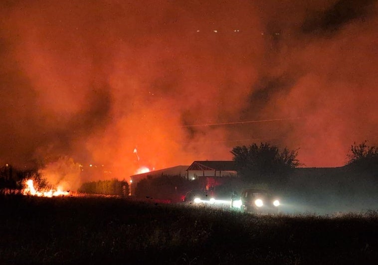 Incendio en Don Benito.