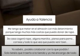 Una tienda de Don Benito se ofrece para enviar ayuda a Valencia