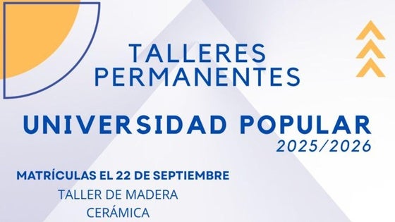 La Universidad Popular comienza hoy el plazo de matriculación en varios talleres