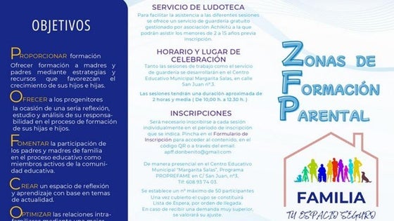 El Ayuntamiento inicia un nuevo programa de formación para padres