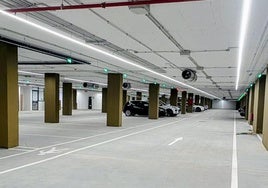 Aparcamiento subterráneo de la plaza de España.