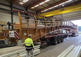 Pasarela que servirá para el tramo que cruza la zona del Arroyo del Campo.