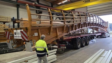 Pasarela que servirá para el tramo que cruza la zona del Arroyo del Campo.
