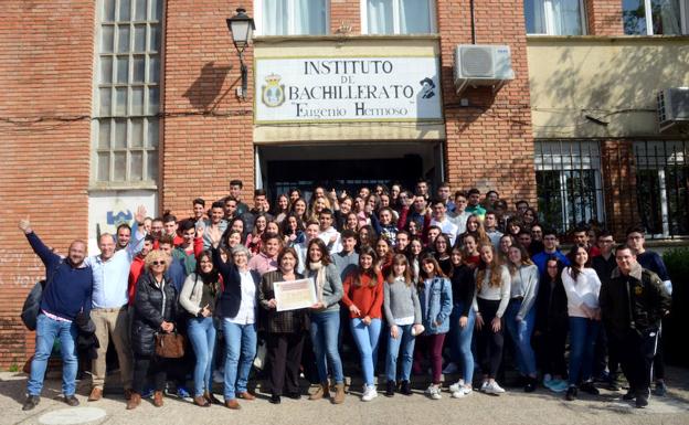 Alumnos del IES Eugenio Hermoso