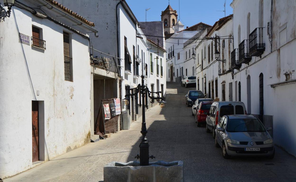 Fuente de los Grifos en la Cuesta de Santa María