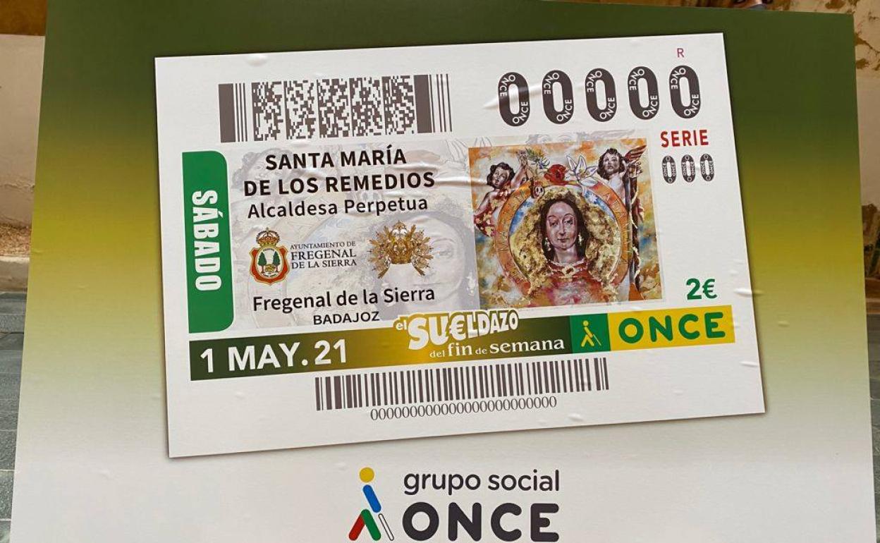 El cupón de la ONCE del próximo sábado está protagonizado por la Virgen de los Remedios