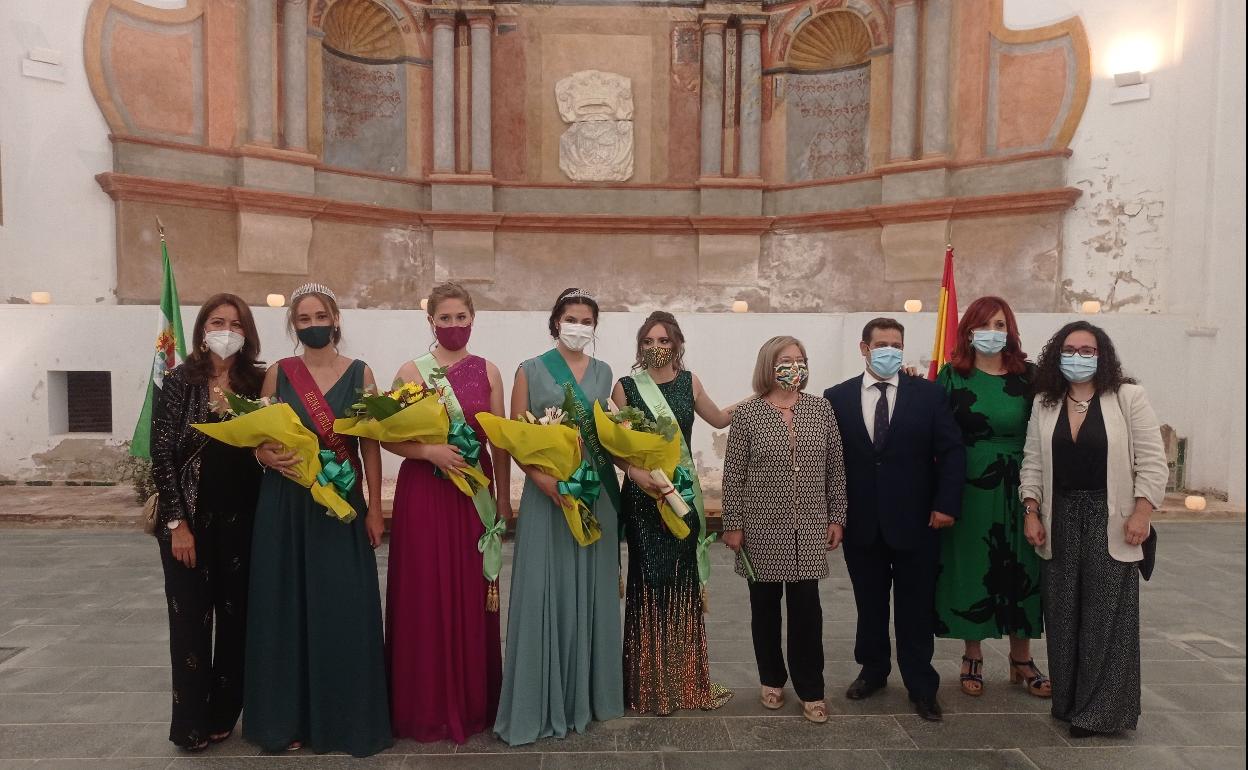 Patricia Barco, Alba Perogil y Daniela Gacía, Reina y Damas de la Feria y Fiestas San Mateo 2021