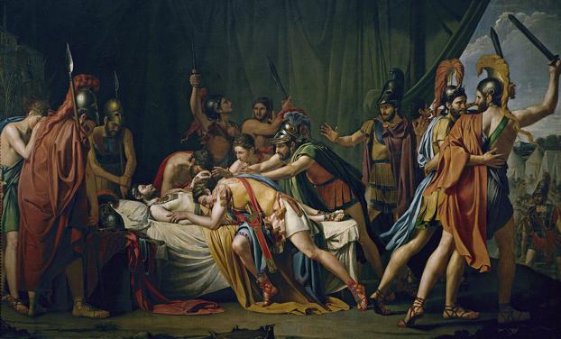 Asesinato de Viriato. Obra maestra de José Madrazo. Museo del Prado.