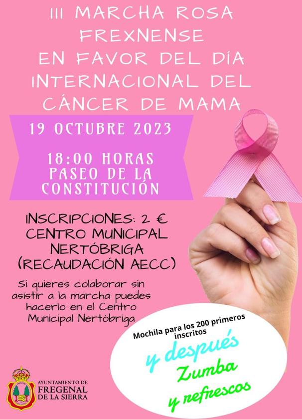La Marcha Rosa llega a Fregenal de la Sierra