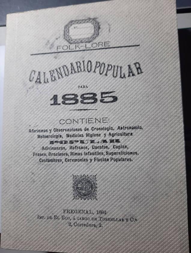 La Diputación de Badajoz reedita el Calendario Popular para 1885