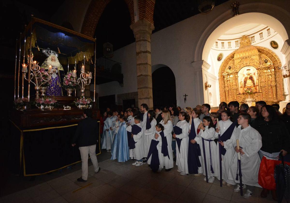 La lluvia impidió la procesión de Nuestro Padre Jesús Atado a la Columna
