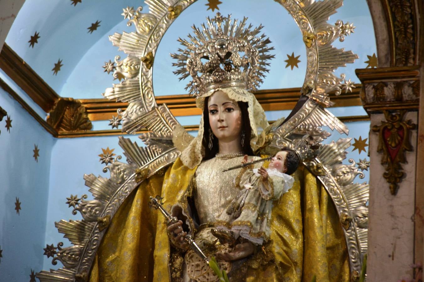 Imagen de Nuestra Señora de la Paz a restaurar. 