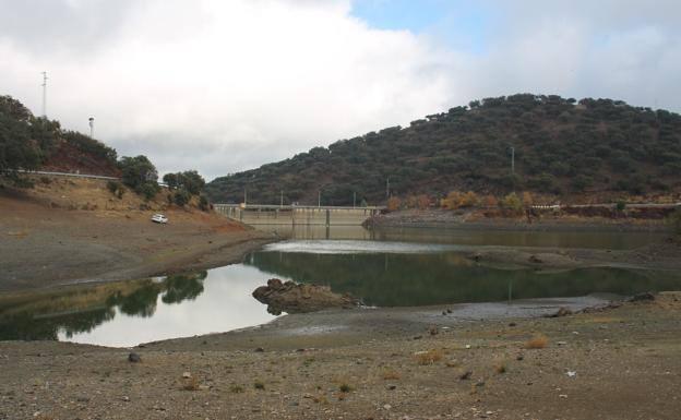 Estado del embalse de Tentudía en noviembre de 2018 