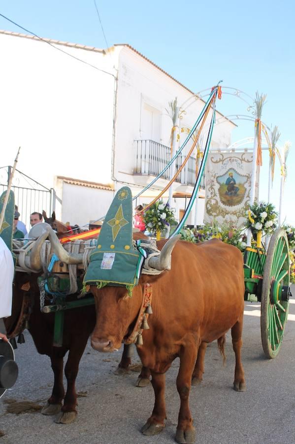 Cientos de romeros partieron ayer en este caminar, en una jornada en las que les acompañó el buen tiempo