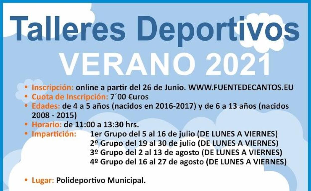 Talleres deportivos de verano